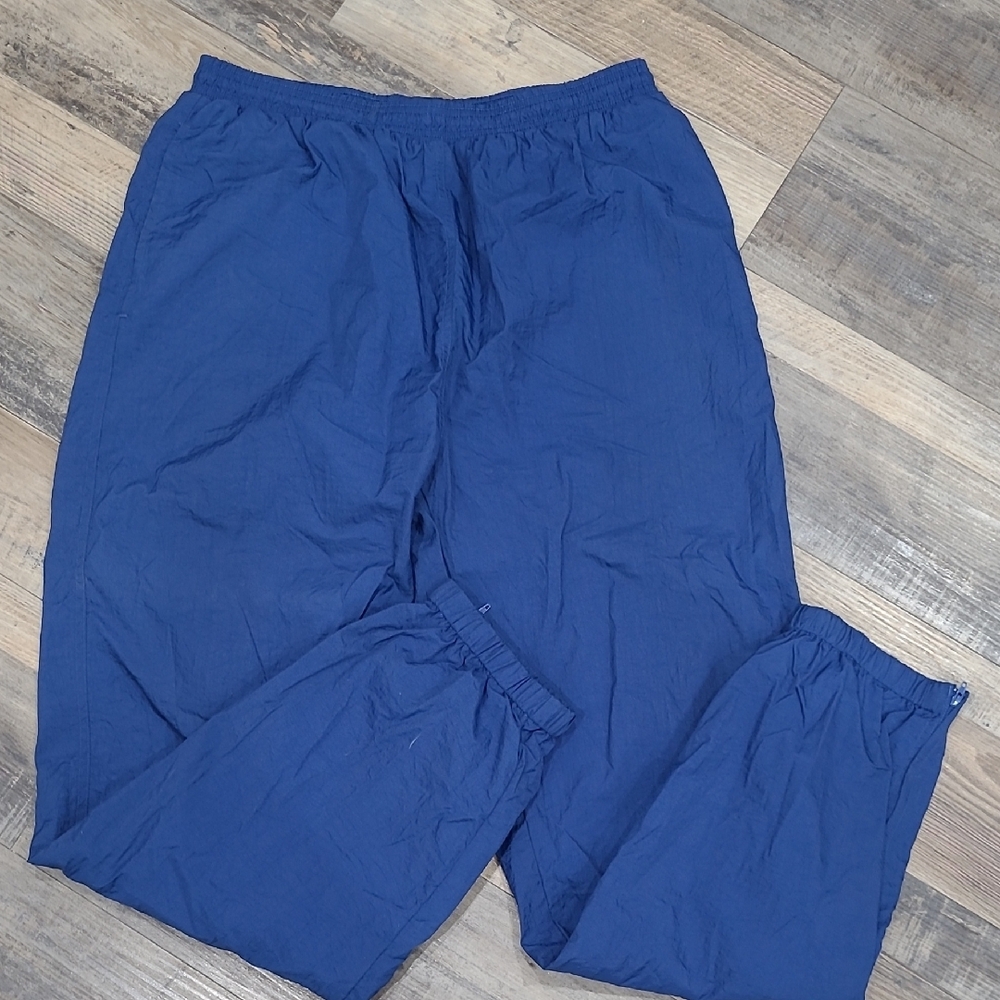Lands' End Vtg Size Large (36-38) Blue Wind Pants Joggers